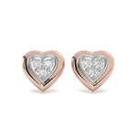 Load image into Gallery viewer, Capucine - Heart Shaped Diamond Studs