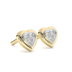 Load image into Gallery viewer, Capucine - Heart Shaped Diamond Studs