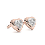 Load image into Gallery viewer, Capucine - Heart Shaped Diamond Studs