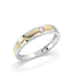 Load image into Gallery viewer, Noémie - Minimalist Band with Single Diamond