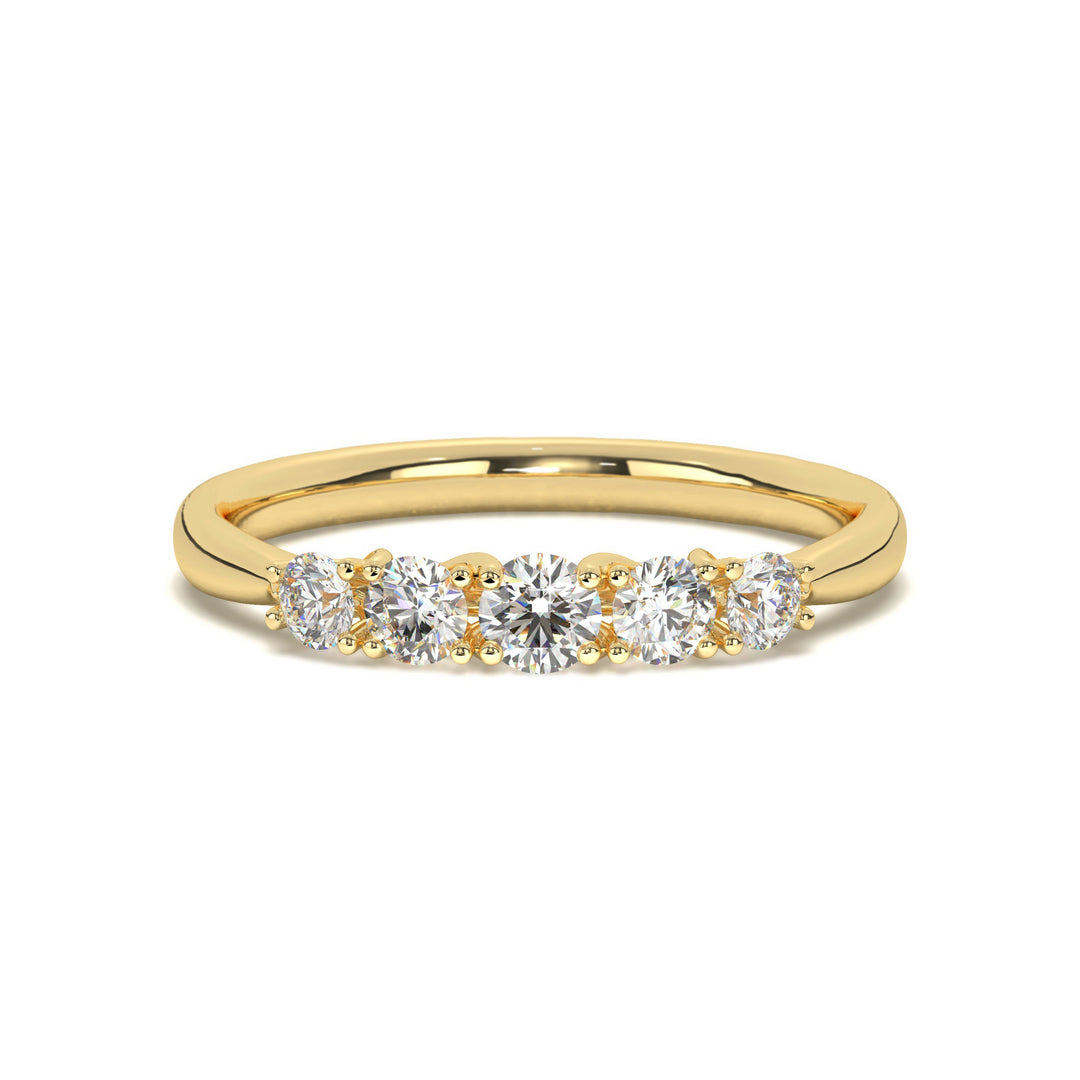 Julia - Classic five-stone diamond ring