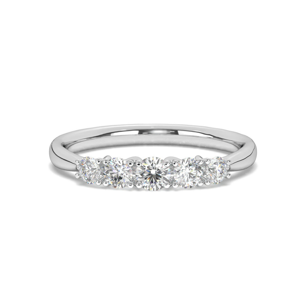 Julia <br> classic five stone diamond ring