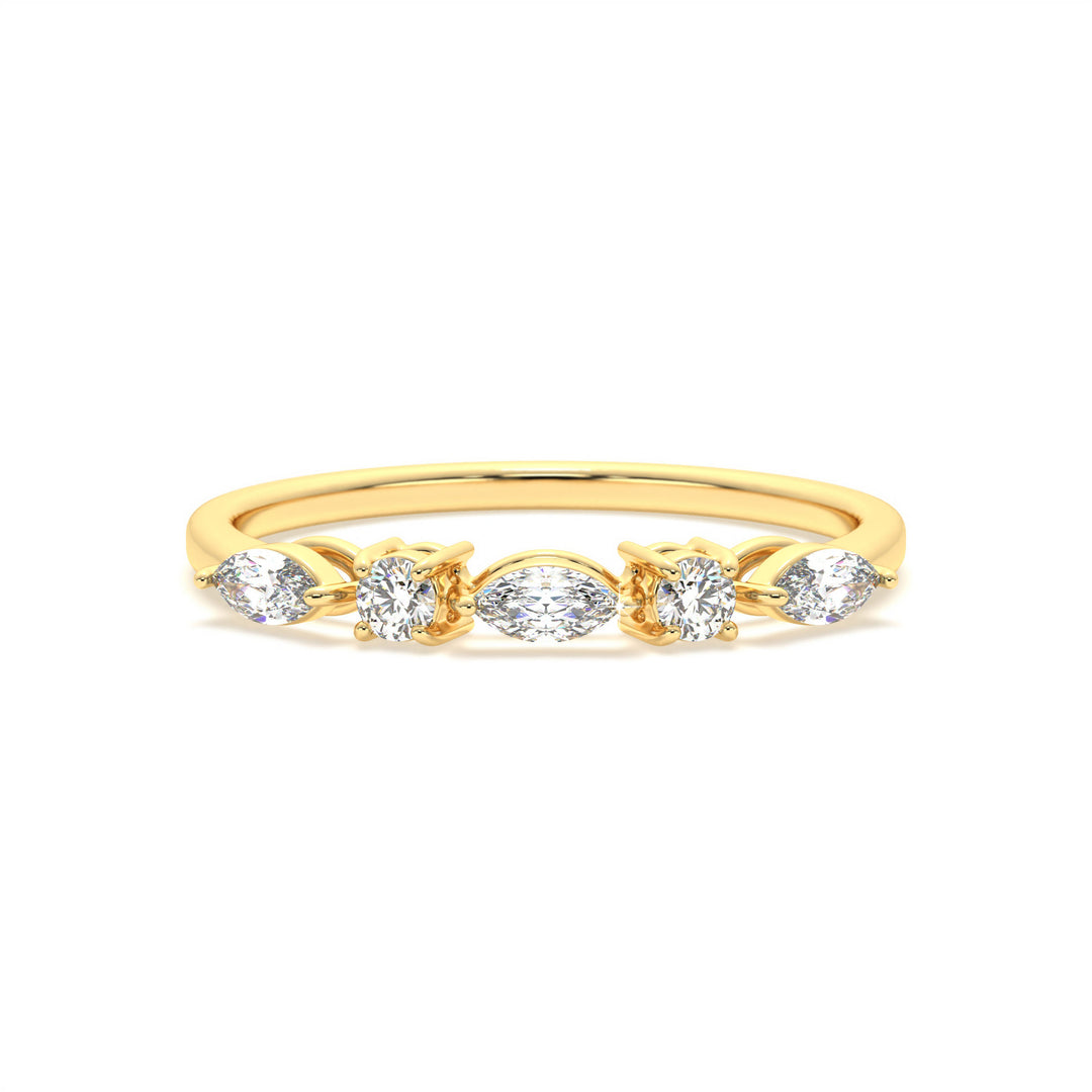 Cecilia <br> Elegant Marquise Diamond Band