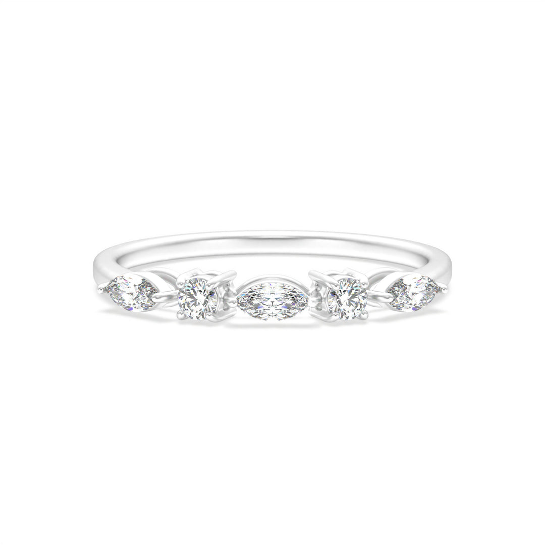 Cecilia <br> Elegant Marquise Diamond Band