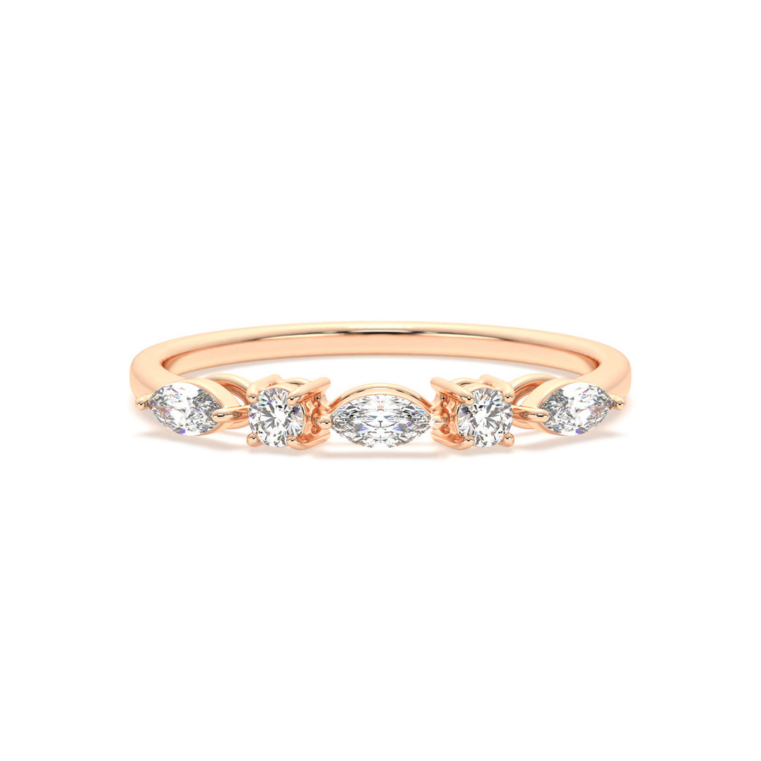 Cecilia <br> Elegant Marquise Diamond Band