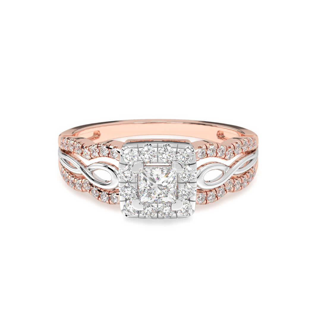 ZoÃ©  Princess Halo with PaveÌ