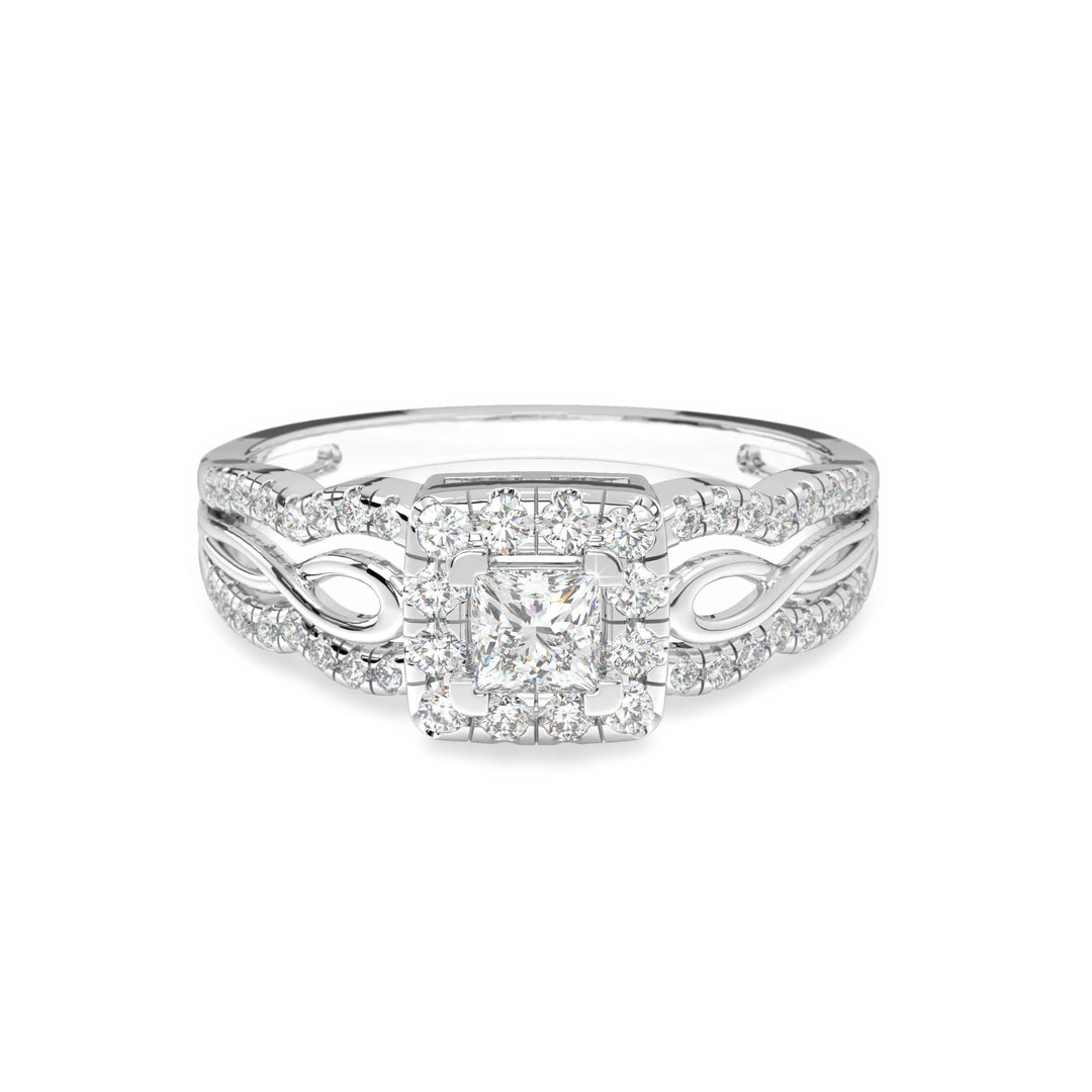 ZoÃ©  Princess Halo with PaveÌ
