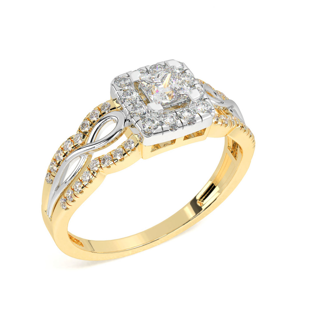 ZoÃ©  Princess Halo with PaveÌ