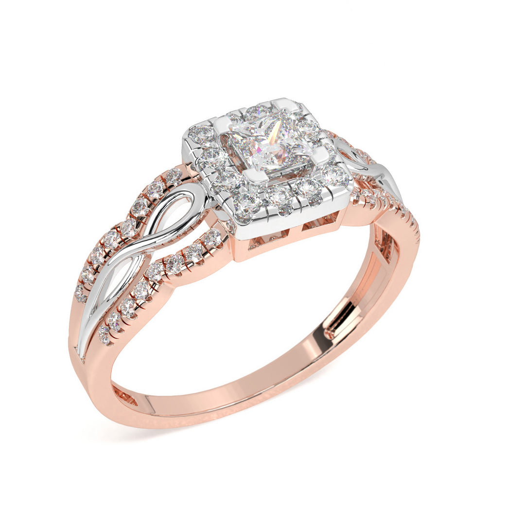 ZoÃ©  Princess Halo with PaveÌ