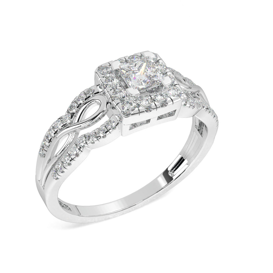 ZoÃ©  Princess Halo with PaveÌ