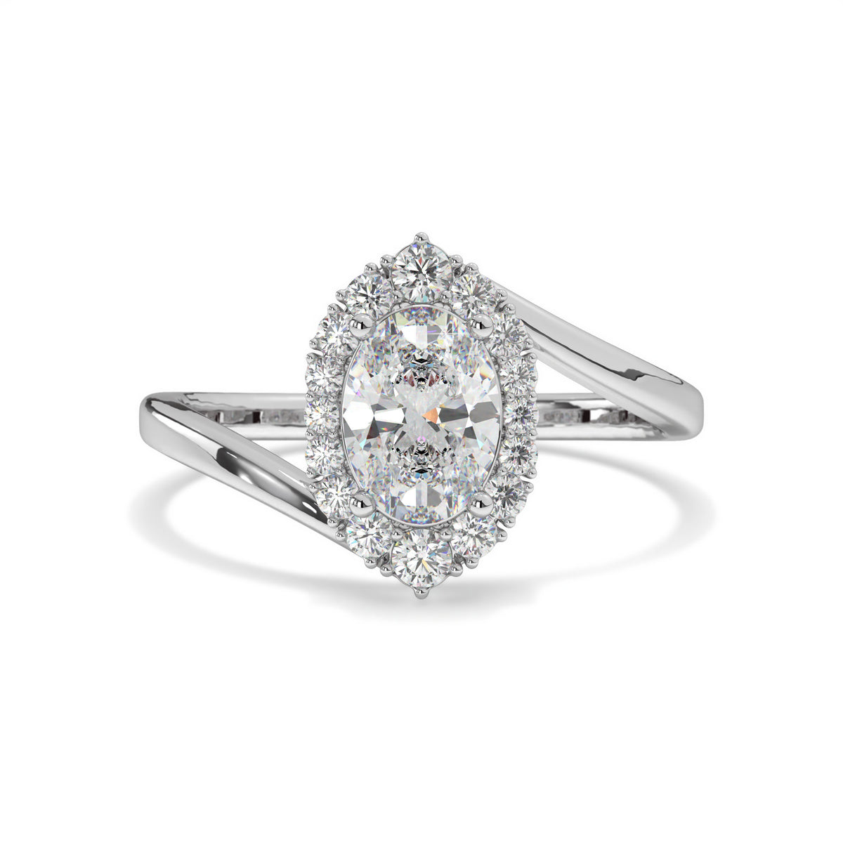 Giorgia <br> radiant oval halo