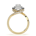 Load image into Gallery viewer, Aurora-Radiant double halo statement ring