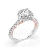 Load image into Gallery viewer, Vivienne-Classic double halo solitaire