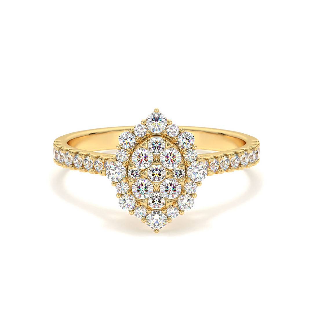 Paola - Luxury Pavé Diamond Ring