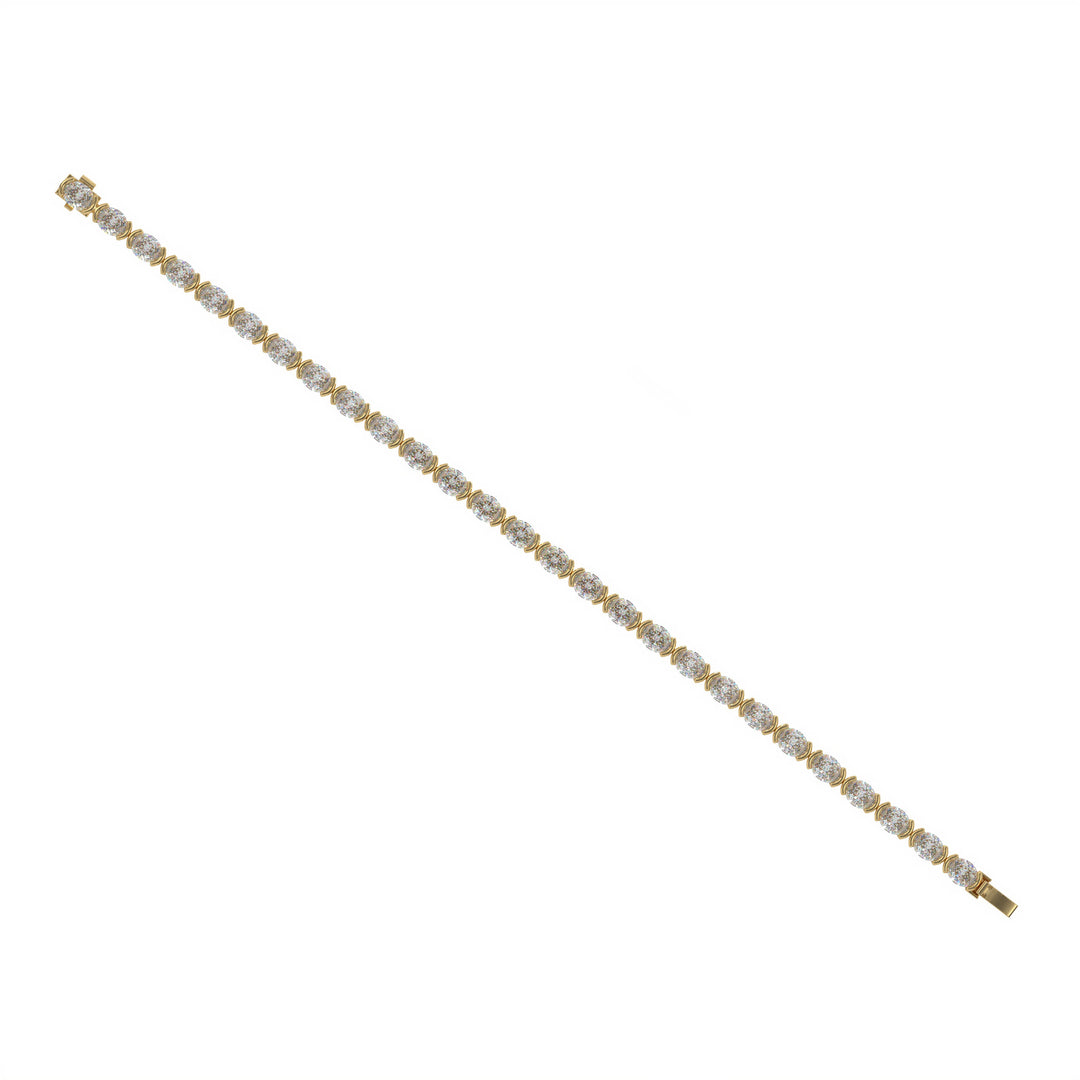 Nicoletta <br> Refined Diamond Line Bracelet