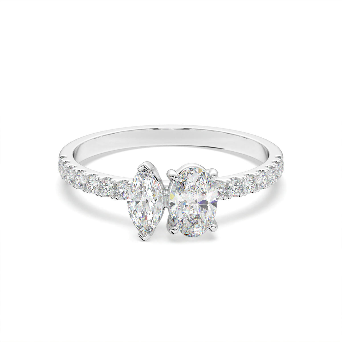 Lisette   luxurious dual stone ring