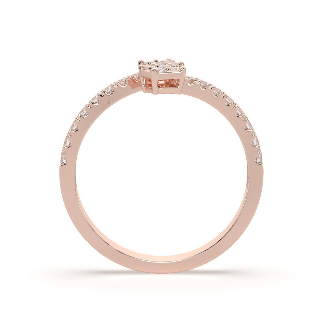 HÃ©lÃ¨ne  Elegant Twin-square Diamond Ring