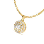 Load image into Gallery viewer, Colette - Radiant Diamond Halo Pendant