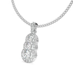 Load image into Gallery viewer, Cosette - Triple Diamond Halo Pendant