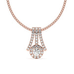 Load image into Gallery viewer, Daphnée - Radiant Gold Diamond Pendant