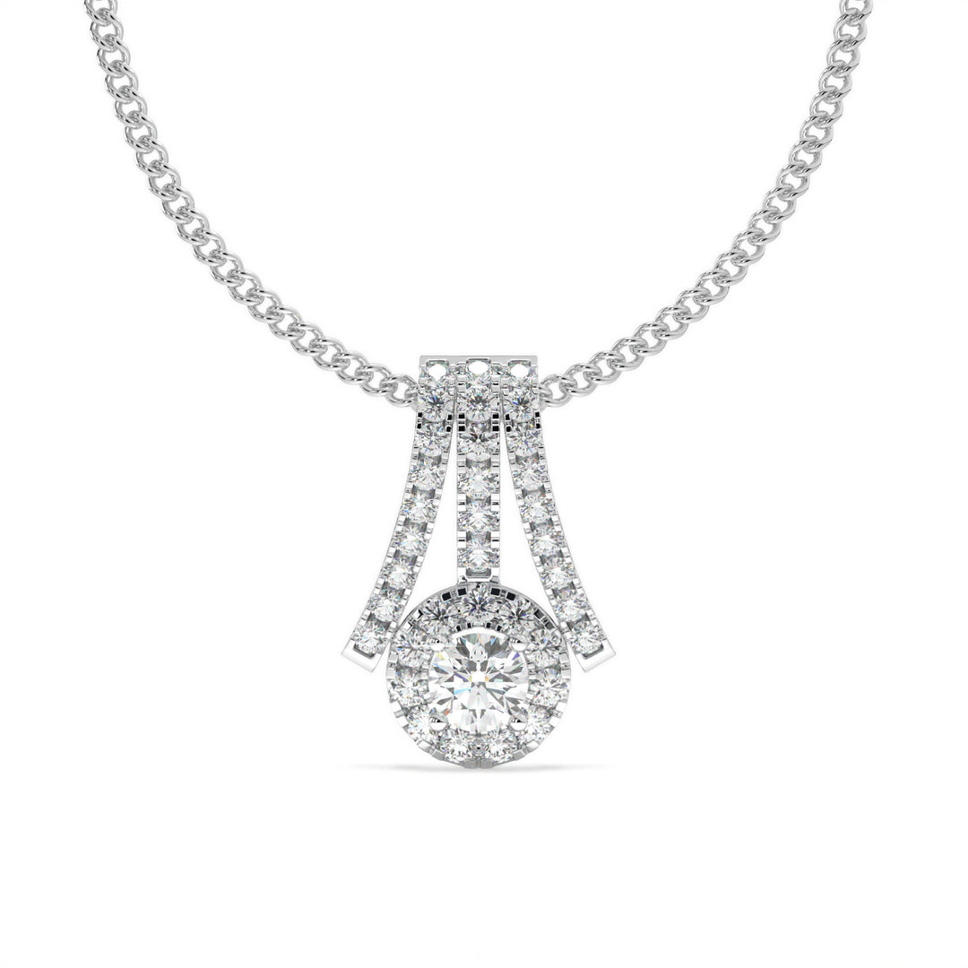 Daphnée - Radiant Gold Diamond Pendant