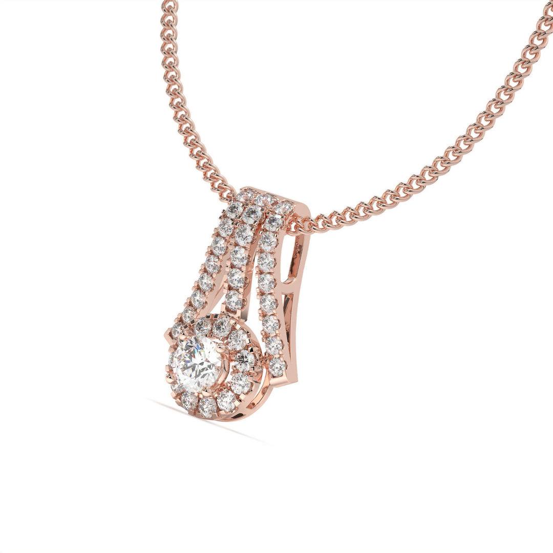 DaphnÃ©e  Radiant Gold Diamond Pendant