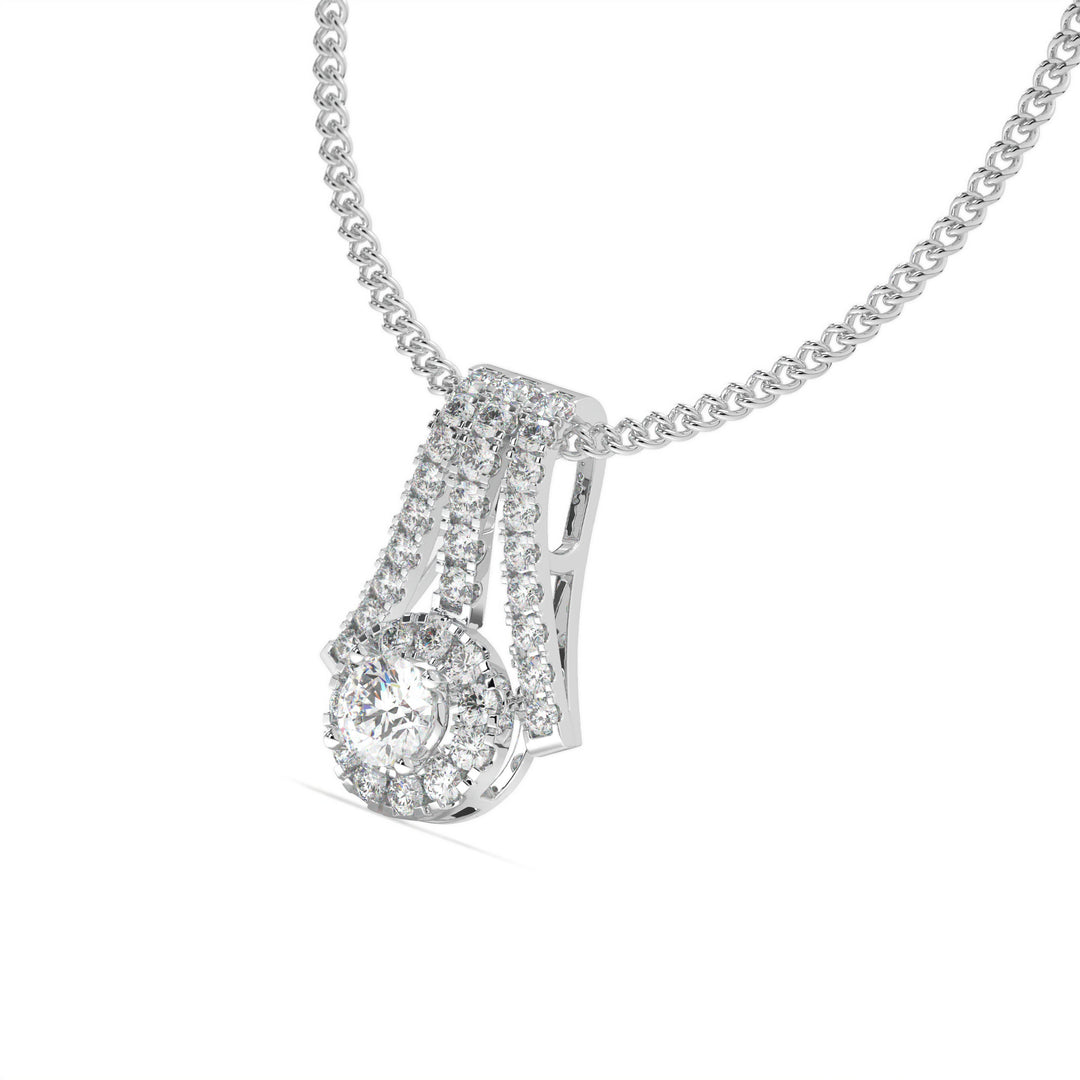 DaphnÃ©e  Radiant Gold Diamond Pendant