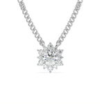 Load image into Gallery viewer, Élise - Brilliant Floral Diamond Pendant