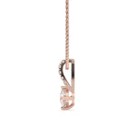 Load image into Gallery viewer, Léna- Graceful Solitaire Drop Pendant