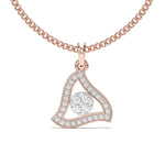 Load image into Gallery viewer, Manon - Modern Triangular Pendant with Diamonds