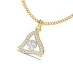Load image into Gallery viewer, Manon - Modern Triangular Pendant with Diamonds