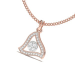 Load image into Gallery viewer, Manon - Modern Triangular Pendant with Diamonds