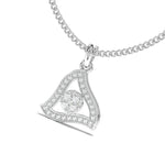 Load image into Gallery viewer, Manon - Modern Triangular Pendant with Diamonds