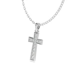 Load image into Gallery viewer, Noèle - Classic Cross Pendant with Diamonds