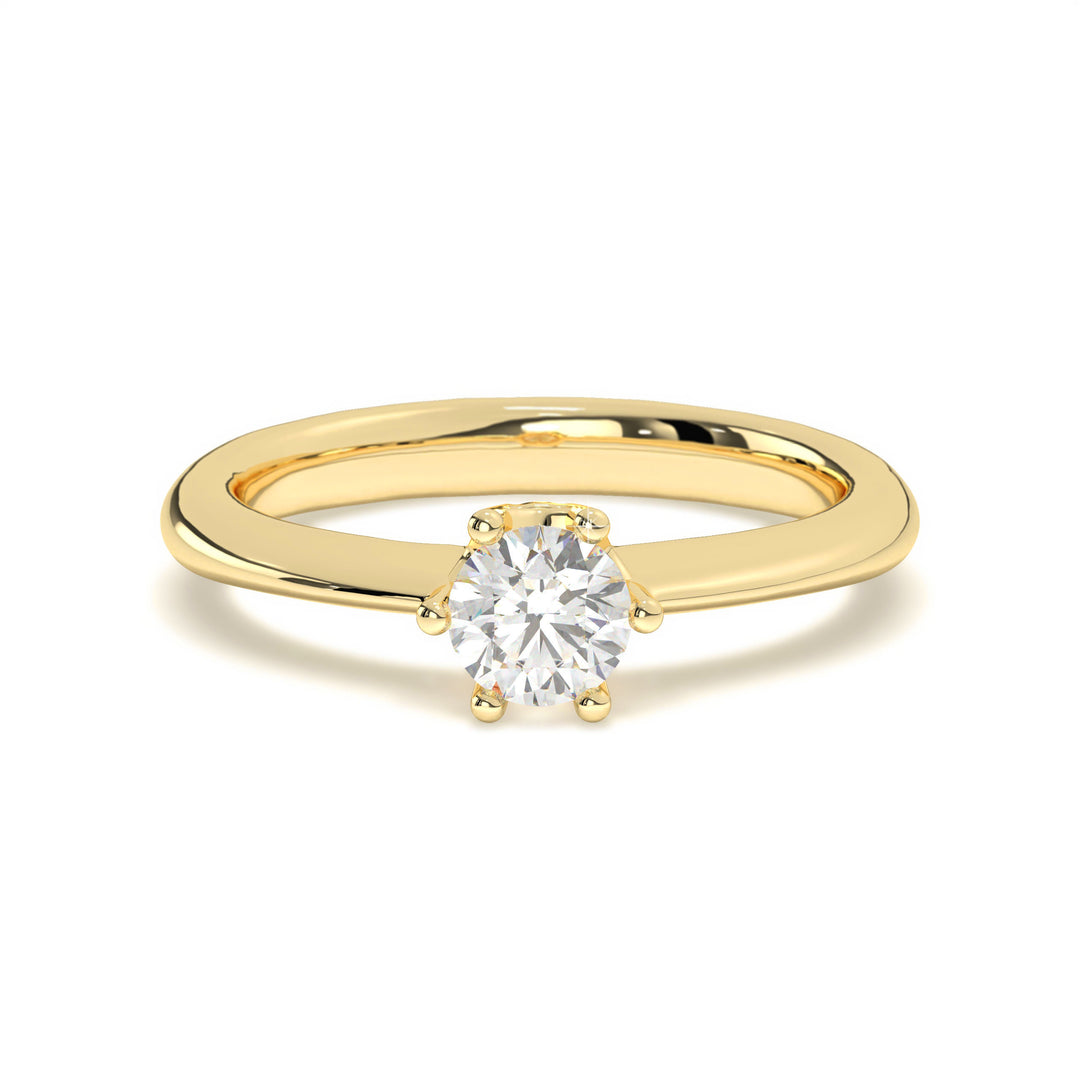 EllÃ©a  6 Claw Round Solitaire