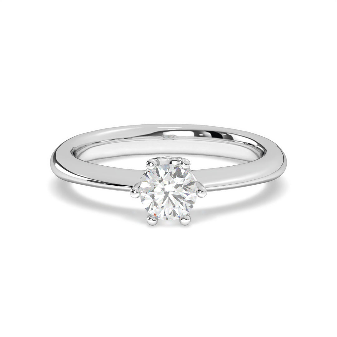 EllÃ©a  6 Claw Round Solitaire