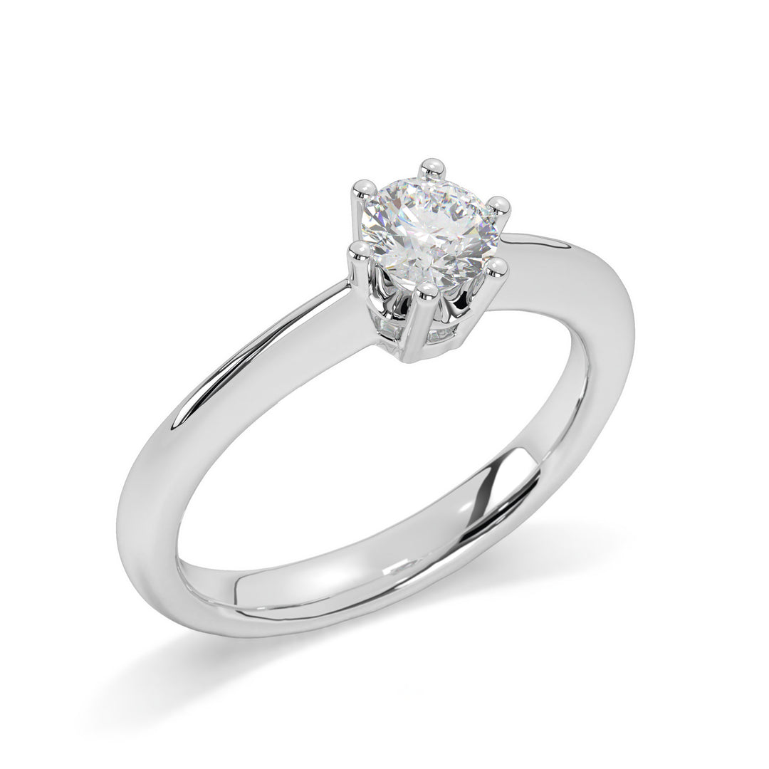 EllÃ©a  6 Claw Round Solitaire