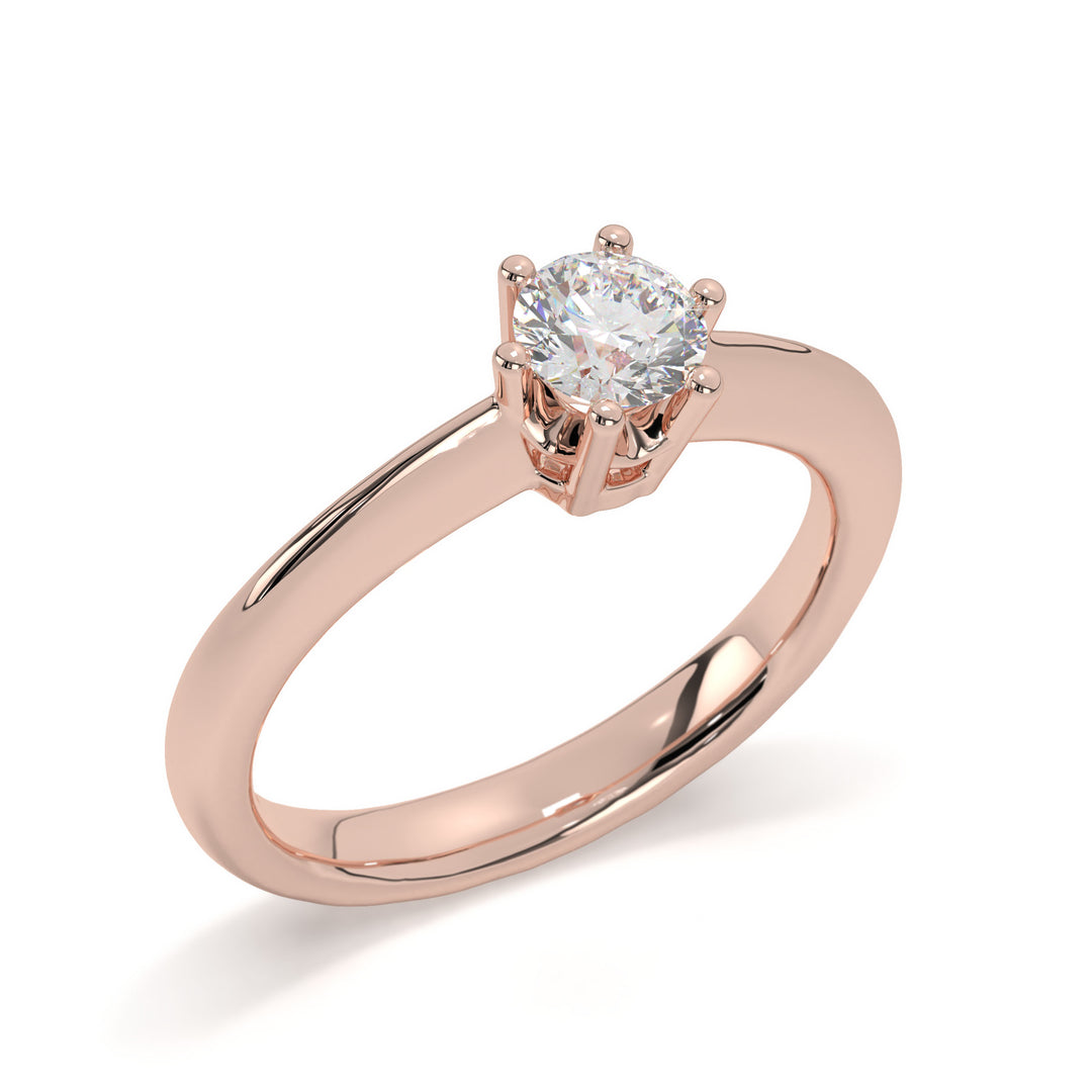 EllÃ©a  6 Claw Round Solitaire