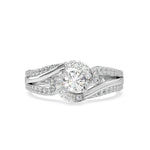 Load image into Gallery viewer, Lïa  - 4 Claw Round Solitaire with Accent Stones