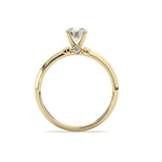 Load image into Gallery viewer, Élyna  - Round Solitaire With Bezel Set Front Diamond