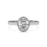 Load image into Gallery viewer, Yvonne - Bezel-set oval solitaire