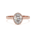 Load image into Gallery viewer, Yvonne - Bezel-set oval solitaire