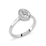 Load image into Gallery viewer, Yvonne - Bezel-set oval solitaire