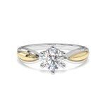 Load image into Gallery viewer, Valérie - Elegant two-tone solitaire