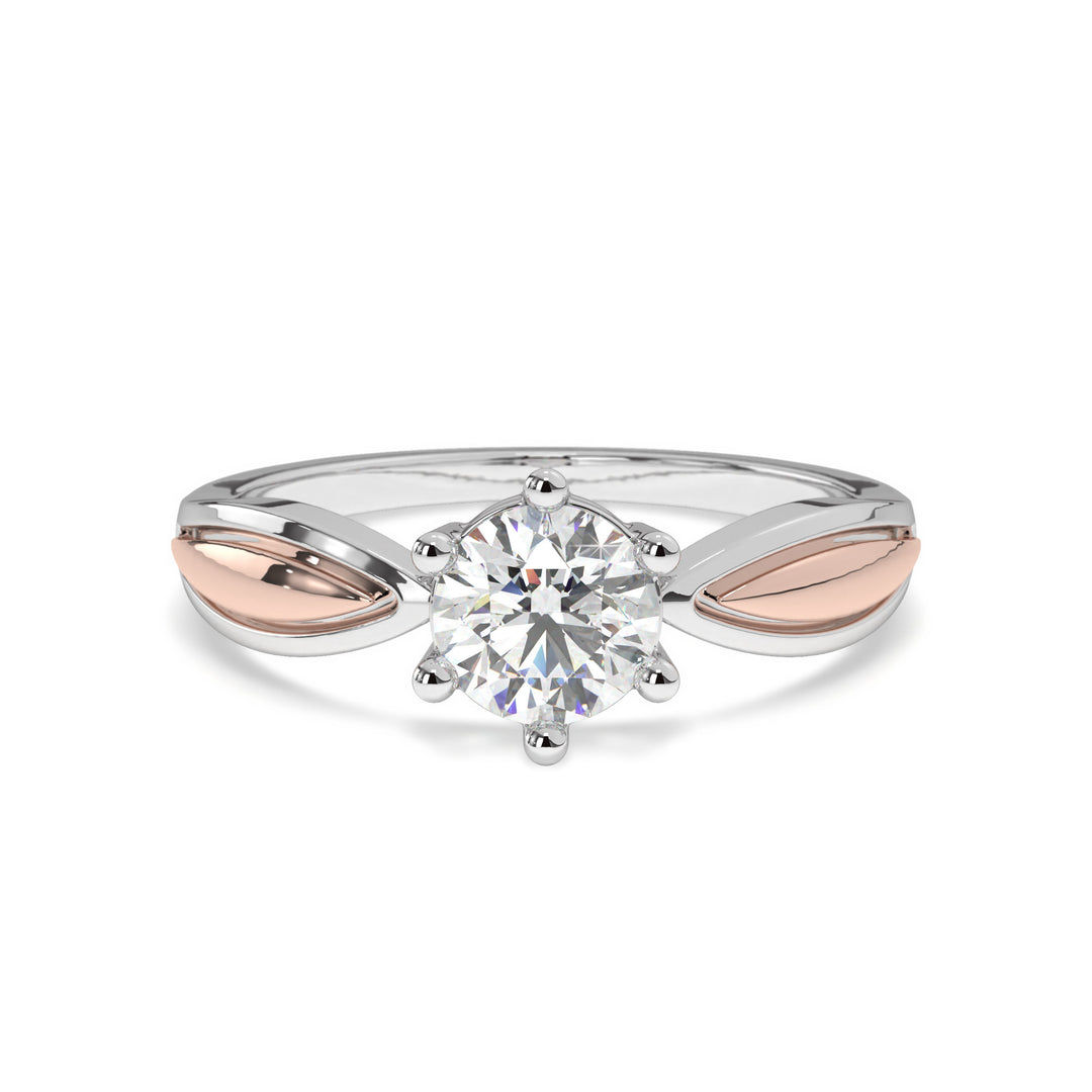 Valérie - Elegant two-tone solitaire
