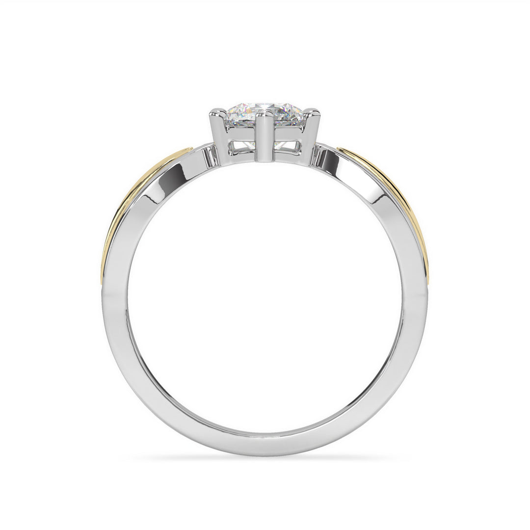 Valérie <br> Elegant Two-tone Solitaire