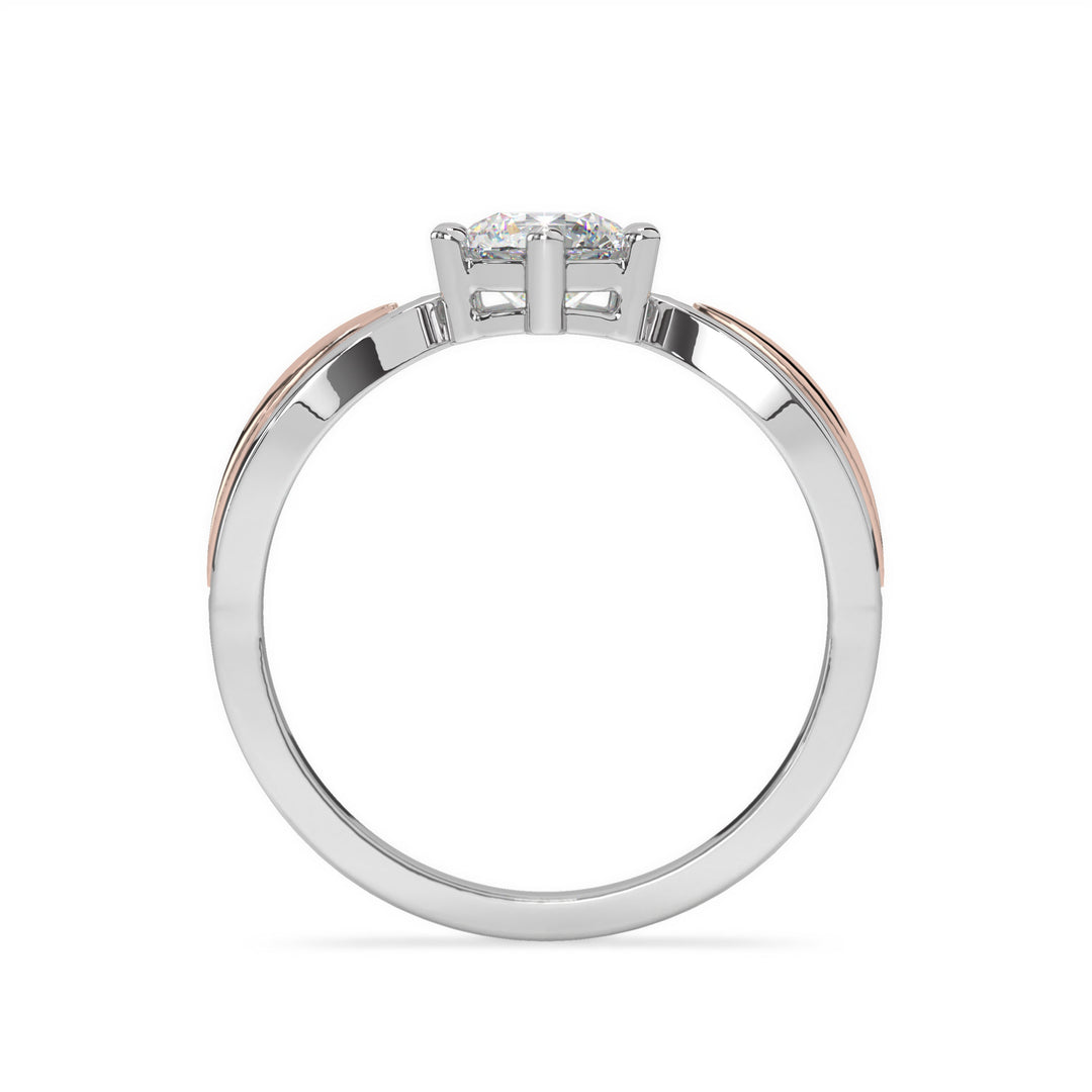 Valérie <br> Elegant Two-tone Solitaire