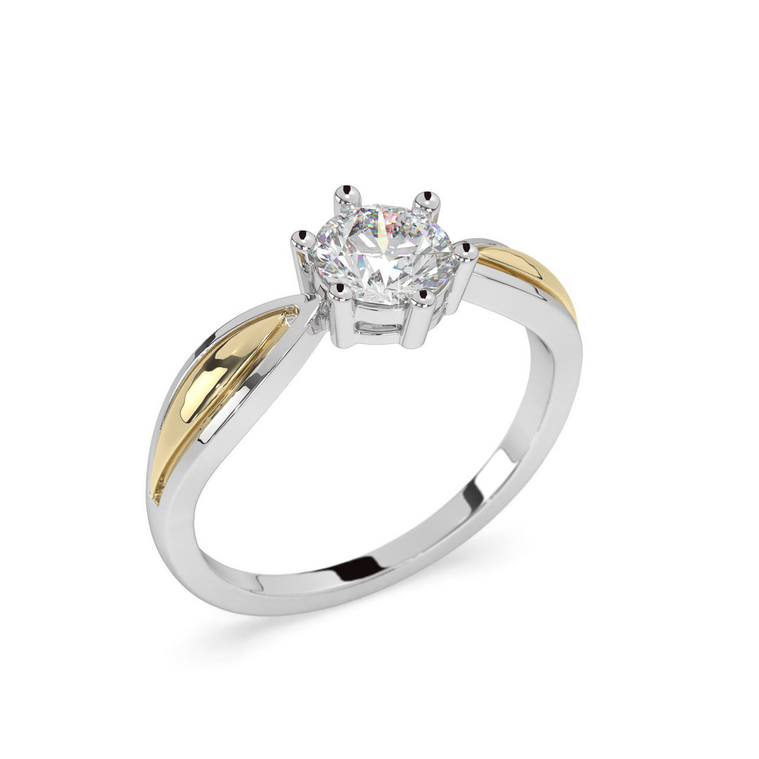 Valérie <br> Elegant Two-tone Solitaire
