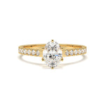 Load image into Gallery viewer, Bérénice - Oval diamond pavé ring