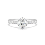 Load image into Gallery viewer, Bérénice - Oval diamond pavé ring